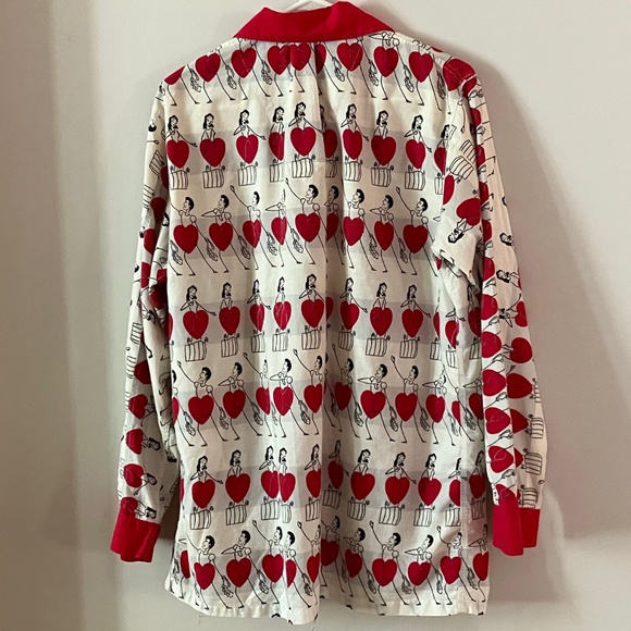 Vintage Weldon "Romeo and Juliet" Pajama Top M/L - Picture 2 of 5